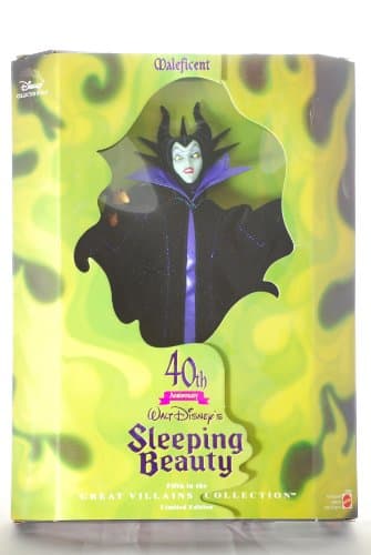 Image of Disney MALEFICENT Barbie DOLL 40th Anniversary SLEEPING BEAUTY - Limited Edition Great Villains 5th in Series (1998)