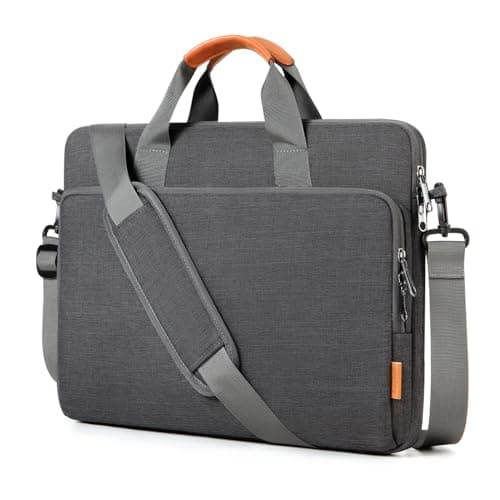 Image of bagasin 15 15.6 16 inch Laptop Computer PC Shoulder Bag Carrying Case, Water-Repellent Fabric Briefcase, Lightweight Toploader, Business Casual or School