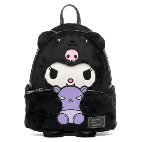 Image of Loungefly Sanrio Kuromi Bear Cosplay Womens Backpack, Multi-coloured, One Size, Sanbk0573