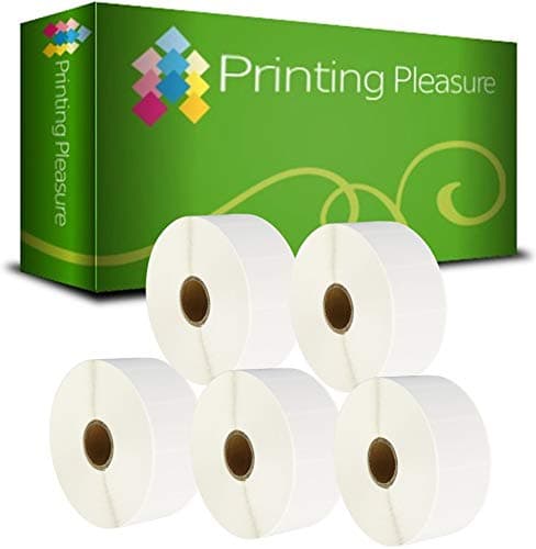 Image of Printing Pleasure 5 x Zebra 38mm x 25mm Compatible Direct Thermal Labels for Zebra Type Printers | 2000 Labels per Roll
