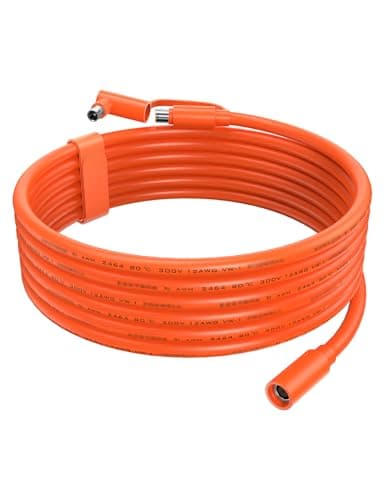 Image of Tonton 8mm DC Extension Cable 9M(30ft) for Jackery Explorer 1000 V2/500/300/240 Portable Power Station, DC7909 to DC8020 Adapter Solar Cable, Compatible with BLUETTI Power Station EB3A/EB70/EB70S