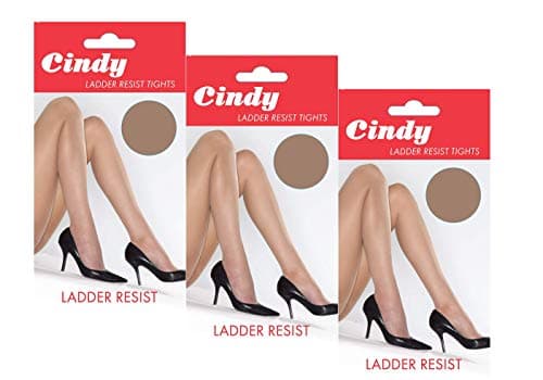 Image of Cindy Women's Ladder Resist Tights (3 Pair Pack) (Medium (36"-42" Hip), Bamboo)