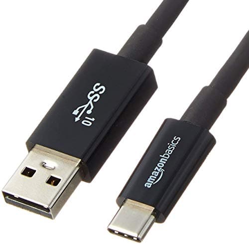 Image of Amazon Basics USB-C to USB-A 3.1 Gen 2 Adapter Charger Cable, Fast Charger, 10Gbps High-Speed, USB-IF Certified, Compatible with iPhone 16/15, iPad, Tablets, Laptops, 0.9 m, Black