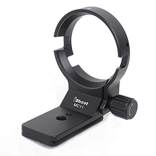 Image of Tripod Mount Ring, All Metal Lens Collar Support Bracket for Sigma MC-11 Lens Adapter of Canon EF-E Mount, Diameter 61.5mm Lens Holder with Arca Swiss fit Quick Release Plate
