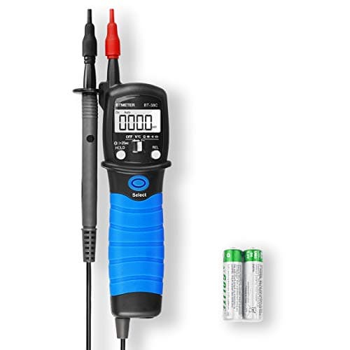 Image of BTMETER BT-38C Pen Type Digital Multimeter, 6000 Counts Voltage Continuity Tester with Buzzer, AC/DC 600V, Resistance 60MΩ, Capacitance, Diode, Auto Range, Data Hold, Backlit LCD