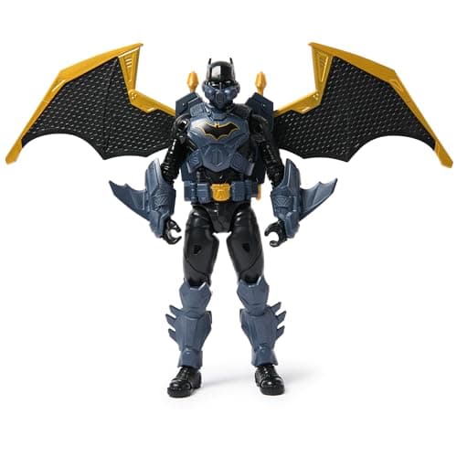 Image of DC Comics Batman Adventures, 30-centimetre Night Sky Batman Action Figure with Expandable Wings, Kids’ Toys for Boys and Girls Aged 3 and Up