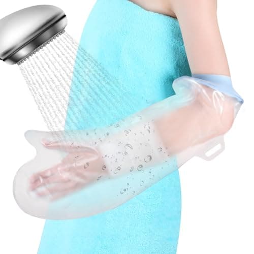 Image of Fasola Cast Cover Arm for Showering, Reusable Cast, Dressing and Bandage Protector, Watertight Protection for Short Arm, Elbow, Wrist, Hand, FInger