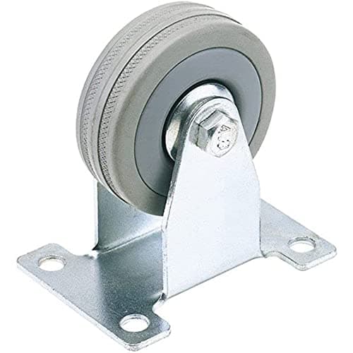Image of Draper 65477 70 kg 75 mm Diameter S.W.L Fixed Plate Fixing Rubber Castor