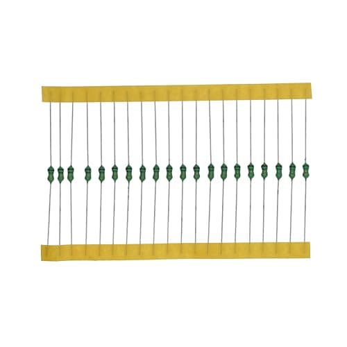 Image of HUABAN 20 Pieces 0307 1R5K 1 5uH 0.25W 1/4W 10% Fixed Inductors Axial Lead Type Taping 4-Band Color Ring