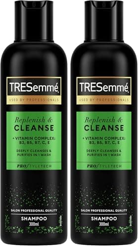 Image of TRESemmé Replenish & Cleanse Shampoo 300 ml (Pack of 2)