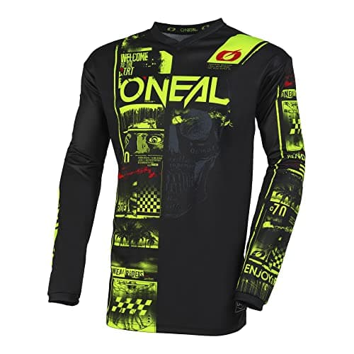 Image of O'Neal Men's Element Jersey Attack V23 Shirt, Black/Neon, Medium