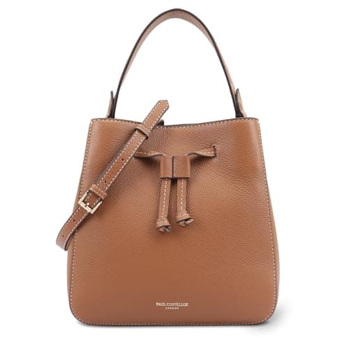 Image of Paul Costelloe Genuine Leather Multiway Bucket Bag | Peace (Lion)