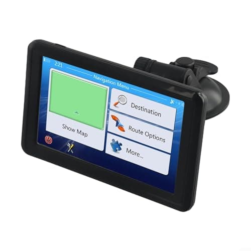 Image of Aprilsunnyzone 5 inch GPS Navigator,Sat Nav,Speed Camera, Lane Guidance Assist for Car, Truck, HGV with UK Maps(america)