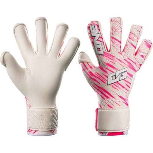 Image of ONE OG1 Amped Junior Goalkeeper Gloves Size 7 White/Pink