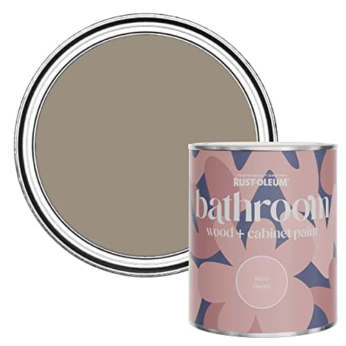 Image of Rust-Oleum Brown Moisture Resistant Bathroom Wood and Cabinet Paint in Matt Finish - COCOA 750ML