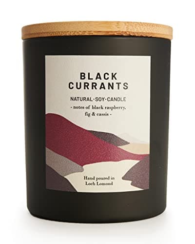 Image of Ocoee House | Luxury Scented Soy Wax Candles. Hand Poured in Loch Lomond, Scotland. Organic & Vegan (+8 Scent Options, x2 Sizes) Black Currants, Single Wick - 450g