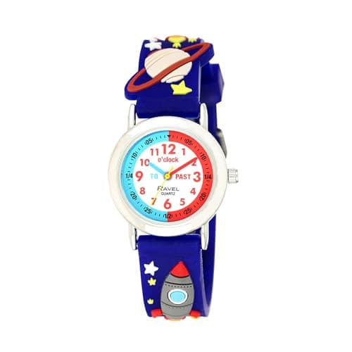 Image of Ravel Children's Dark Blue Space Time Teacher Watch
