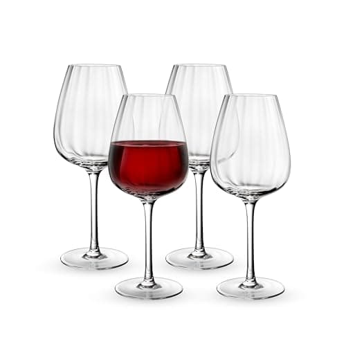 Image of Villeroy & Boch - Rose Garden Red Wine Glass Set 2 Pieces 200 ml Clear, Dishwasher Safe, Red Wine Glasses, Glass Set, Drinkware, Crystal Glass