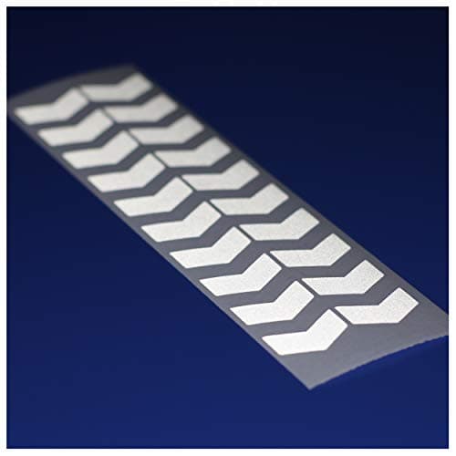Image of Safe-Tee Reflective SILVER/WHITE 1 INCH CHEVRON Stickers