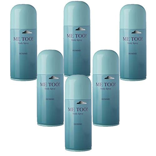 Image of 6pcs x Me Too Homme by Milton LLoyd Men Body Spray Deodorant 150ml