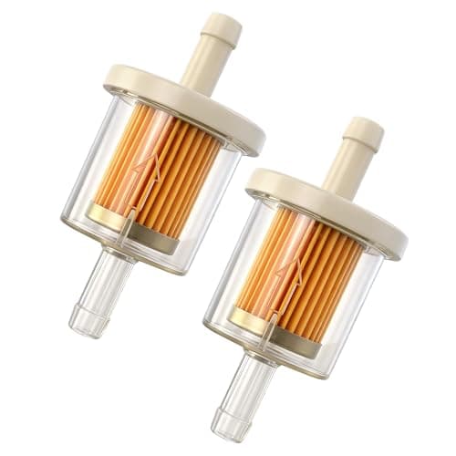 Image of Desenda 2 PCS Inline Fuel Filter Gas Filters for 8mm Motorcycles Quads Lawn Mowers Generators Karts