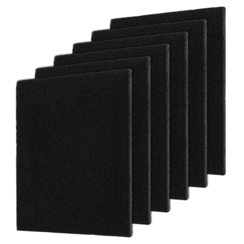 Image of OLYCRAFT 6Pcs Replacement Air Conditioner Foam Filters 38x45cm Cut to Fit Air Filter Foams Activated Carbon Foam Airs Filter AC Replacement Foams Airs Filters for Most Range Hood AC Window