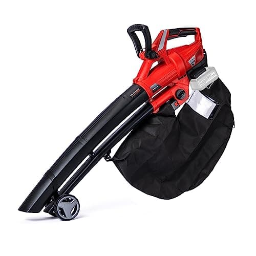 Image of Einhell Cordless Leaf Blower Vacuum 36V Power X-Change, Brushless, Suction Function, Guide Wheels and Collection Bag, Without Battery GE-CL 36 Li E-Solo