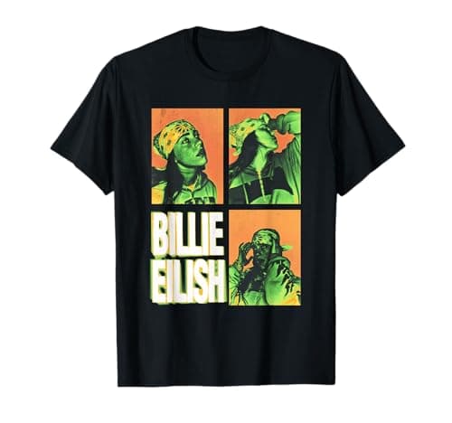 Image of Official Billie Eilish HIT ME Hard and Soft Photo Squares T-Shirt