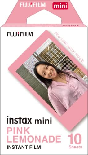 Image of instax mini film, pink lemonade (1 x 10 shots), pack of 1