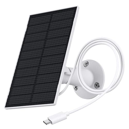Image of GALAYOU Solar Panel for Security Camera - Type-C Solar Panel for Wireless IP Battery Camera, 360 Adjustable Security Mount, IP65 Waterproof (2Watts)