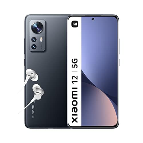 Image of Xiaomi 12 - Smartphone 8 + 256 GB, 6.28” 120Hz AMOLED Display, Snapdragon 8 Gen 1, 50MP+13MP+5MP Triple Camera, 4500mAh, Grey (UK Version + 2 Years Warranty)