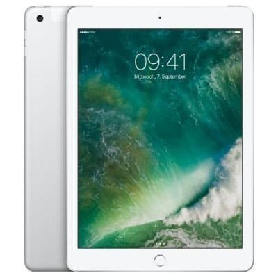 Image of Apple iPad 9.7 (5th Gen) 32GB Wi-Fi + Cellular - Silver - Unlocked (Renewed)