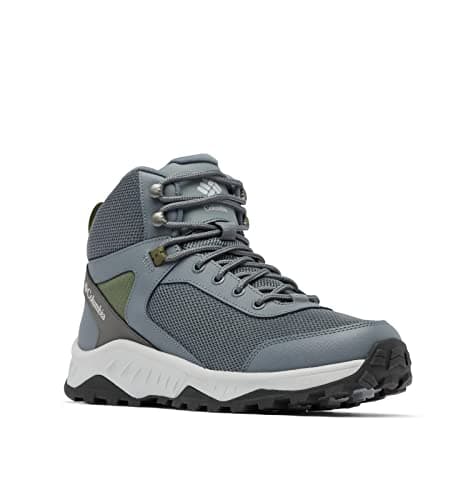 Image of Columbia Men's Trailstorm Ascend Waterproof Mid Hiking Shoe, Graphite/Nori, 12 UK