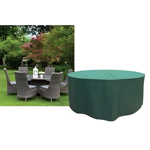 Image of Worth Gardening 6-8 Seater Round Furniture Set Cover - Green