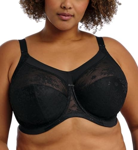 Image of Goddess Women's Verity Underwire Full Cup Bra Coverage, Black, 36JJ