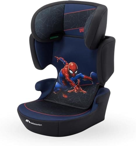 Image of Bebeconfort Marvel RoadSafe i-Size, Backrest Booster Car Seat, 3.5-12 Years (100-150cm), Marvel Spiderman Car Seat, Foldable & Lightweight, Seat Belt Installation, Authentic Spiderman