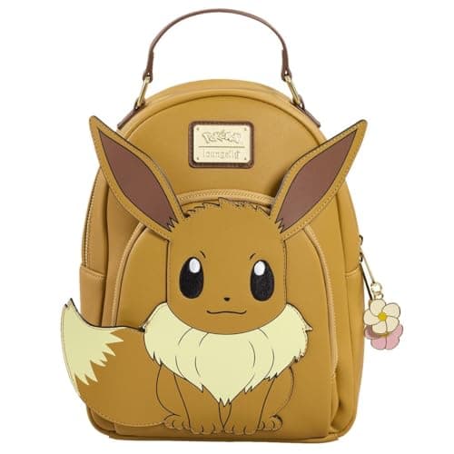 Image of Loungefly Pokemon - Eevee - Mini Backpack - Premium Vegan Leather - Gift Idea - Official Merchandise - for Boys, Girls Men and Women - Anime Fans