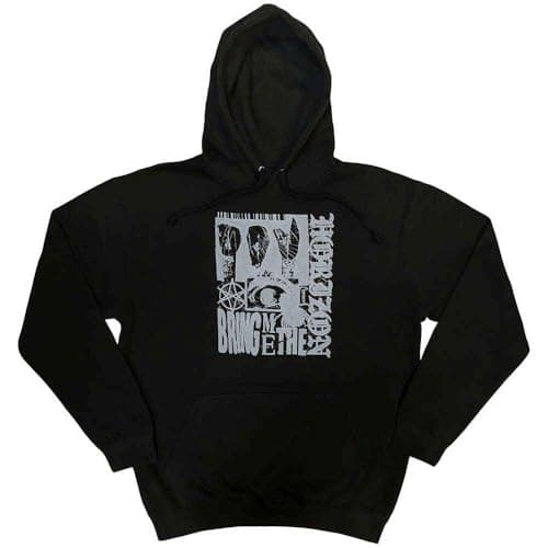 Image of Rock Off officially licensed products Bring Me The Horizon Bug Official Unisex Hoodie Hooded Top (Medium) Black