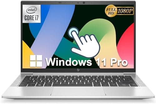 Image of HP Elitebook 830 G8 Touchscreen Business Laptop, 13.3-Inch FHD (1920x1080), Intel Core i7-1185G7, 16GB RAM, 256GB SSD, US QWERTY Keyboard, Windows 11 Pro (Renewed)