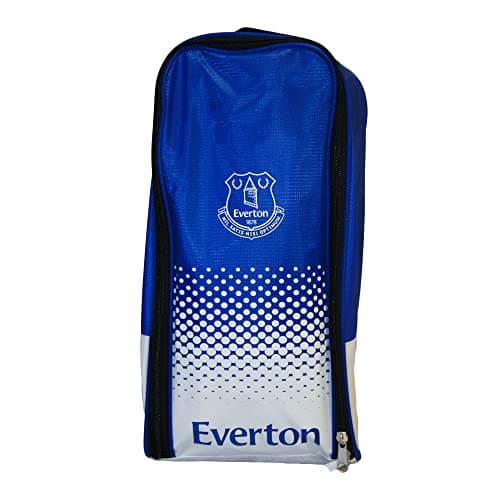 Image of Everton F.C. Everton Official Football Team Boot Shoe Zip Bag with Handle, One Size, Blue White