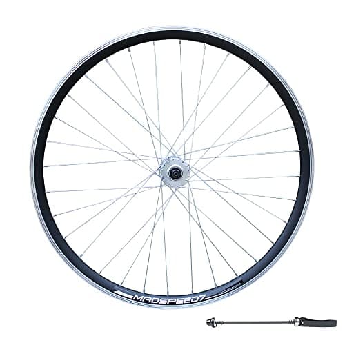 Image of Madspeed7 QR 700c (ETRTO 622x15) Road Racing Bike Front Wheel - Sealed Bearings Hub (Very smooth hub) - Double Wall Rim - 32x Silver Spokes