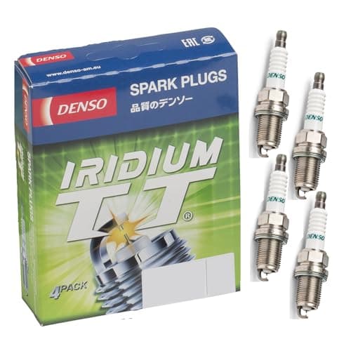 Image of DENSO Iridium TT Spark Plug 4 Pack - IK22FTT - Twin Tip - The Powerful Premium Quality Ultra-Efficient Replacement Plug