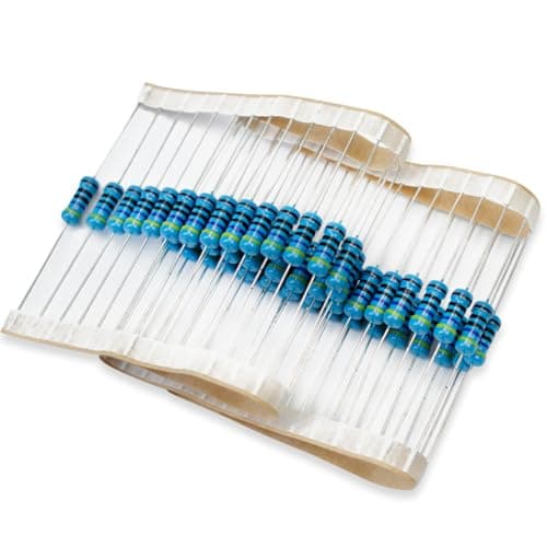Image of Innfeeltech 50 Pcs 1W 1% Tolerance 470 Ohm Metal Film Resistor Resistance for DIY Project and Experiments
