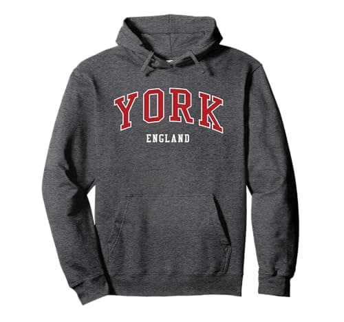 Image of York England College University Style Pullover Hoodie