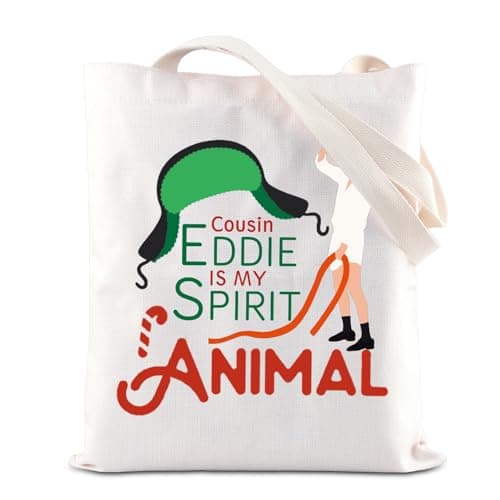 Image of Cousin Eddie Gift Christmas Vacation Movie Tote Bag Griswold Family Christmas Bag Gift Cousin Eddie Is Spirit Animal Shopping Bag