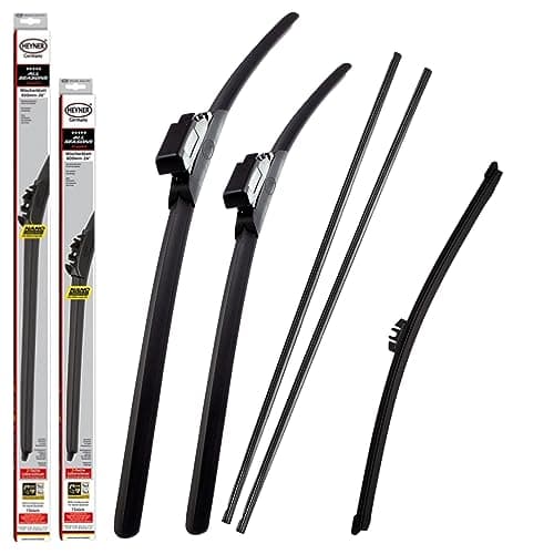 Image of Fits Mercedes C-Class Estate 2015-2021 All Season Front Wiper Blades With Extra Refill Rubber And Rear Wiper HAS2222TLM10x1