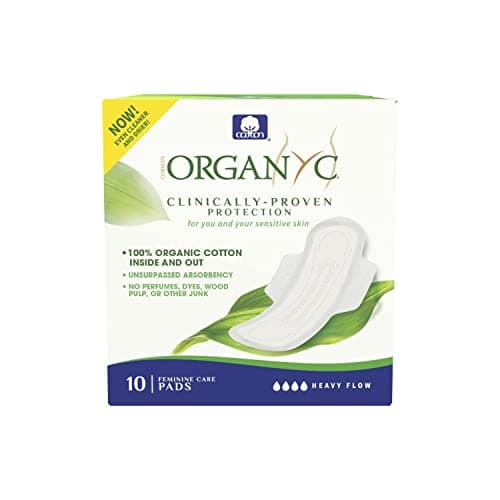 Image of Organyc Pads Heavy Flow, Pack of 10, B003ART1JG