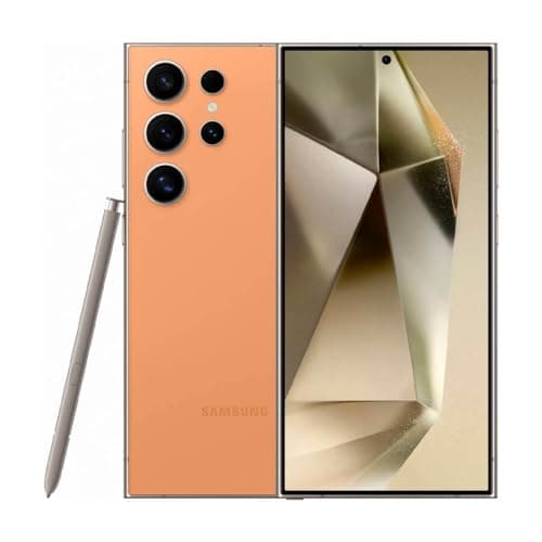 Image of Samsung Galaxy S24 Ultra 5G Smartphone, Titanium Orange, 1TB Storage (Renewed)