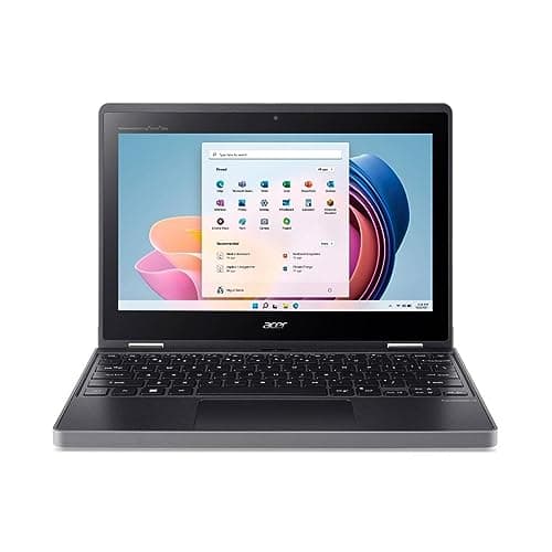 Image of acer TravelMate Spin B3 B311R-33 TMB311R-33-C04F 11.6" Touchscreen Convertible 2 in 1 Notebook - HD - 1366 x 768 - Intel N100 Quad-core (4 Core) - 4 GB Total RAM - 128 GB SSD - Black