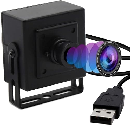 Image of ELP OTG Wide Angle Webcam 5MP Aptina MI5100 CMOS 100 Degree No Distortion Lens USB Camera for Web Conference/Business/Robot Machine Vision USB500W05G-BL100
